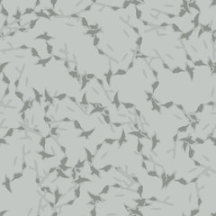 UFO military camouflage seamless pattern in different shades of gray color