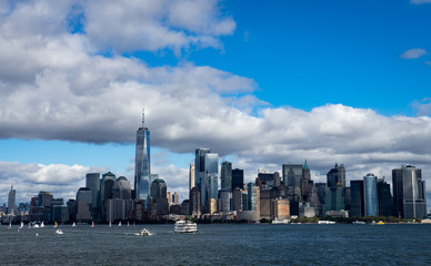 Fototapeta na wymiar New York from Statue of Liberty