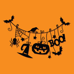 Halloween Hanging Decorations Paper Cut