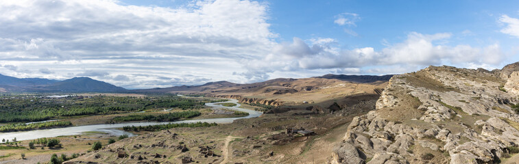 Fleuve Koura près de Uplistsikhe, Géorgie