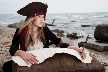 Pirate with Map