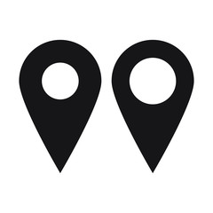 Maps pin. Location map icon. Location pin. Pin icon vector.	