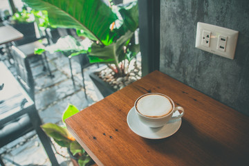 hot latte coffee