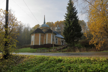 Church of the Apostle Peter. Resort Marcial Waters. Built in 1721 from pine timber. Karelia, Russia

