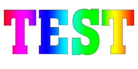 test Rainbow logo banner