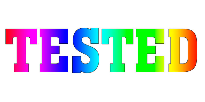 tested Rainbow logo banner