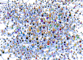 Cartoon Crowd Layered System, Amidst