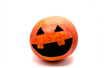 pumpkin out of papier mache