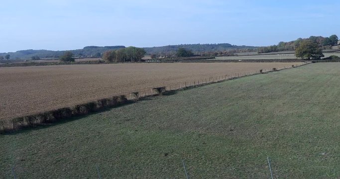 View Of Passing Landscape From A High Speed Train, French Train Accelerating To 198 mph (320 kmh) France, Europe - DCi 4K Resolution

