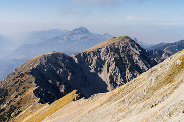 mountain panorama over the alps