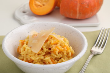 Pumpkin risotto