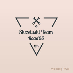 Logo for the automotive industry. Retro logo for car repair shop