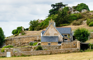 traditional rural house in Brittany, France