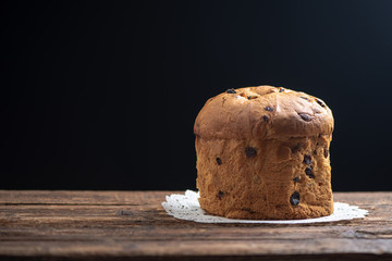 Home Made Panettone. Traditional Italian Christmas Cake