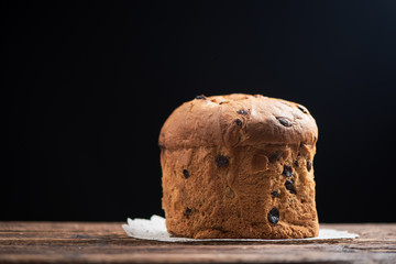 Home Made Panettone. Traditional Italian Christmas Cake