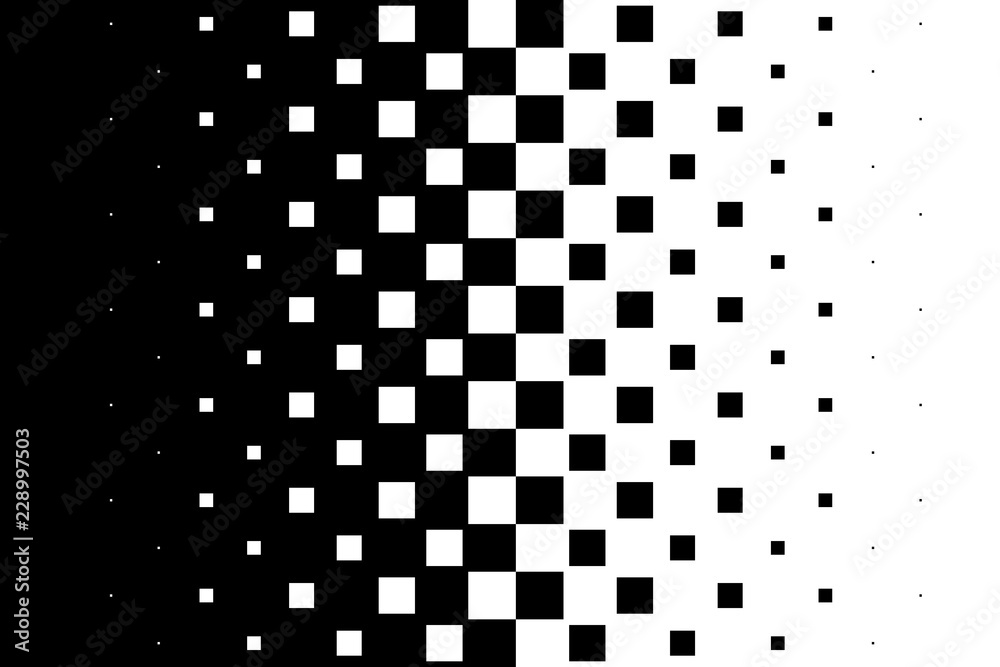 Wall mural gradient background halftone pop art design light effect seamless pattern vector illustration