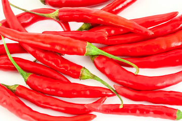 set of horizontal pods of red chili peppers background base menu design Asian dishes spicy