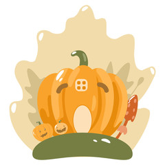 Vector Cute Happy Halloween design template art