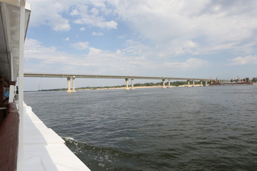 bridge over the river Volga