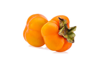 Persimmon fruit isolated on white background