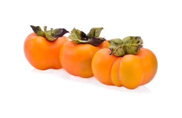 Persimmon fruit isolated on white background