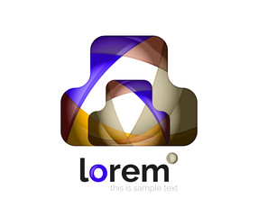 Logo, abstract geometric icon