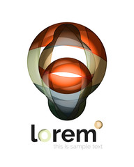 Fototapeta premium Logo, abstract geometric icon