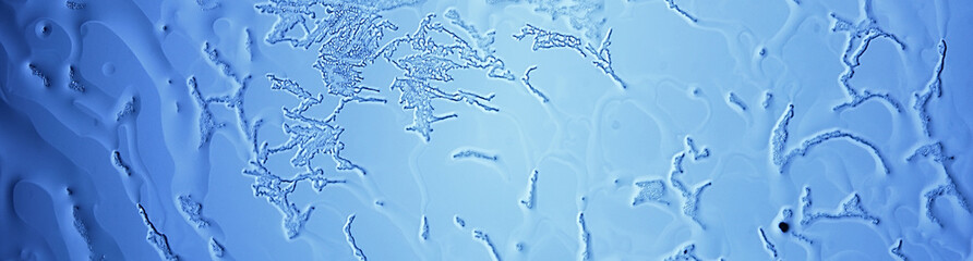long background ice texture / blue long background, abstract texture cold winter