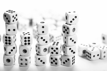 a lot of dice, the texture of the game concept