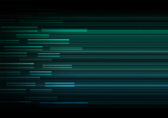 green overlap pixel speed in dark background, geometric layer motion backdrop, simple technology template, vector illustration