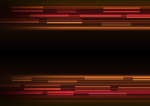 red overlap pixel speed in dark background, geometric layer motion backdrop, simple technology template, vector illustration © wisaad