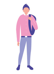 businessman character standing figure