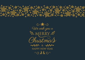 Christmas background with festive elements. Vector.