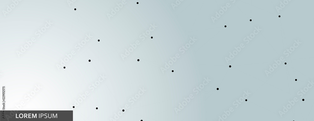 Aufkleber Modern line art web banner with black connect abstract lines on color background for concept design. Vector technology network