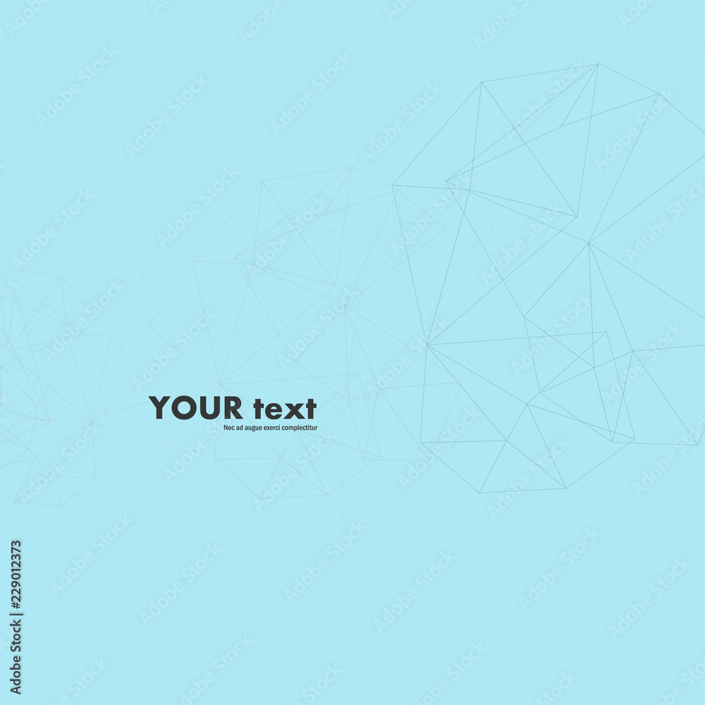 Leinwandbilder vector abstract technology communication data science and geometric graphic design