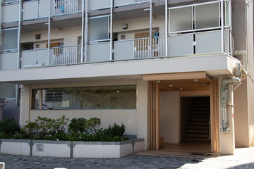 Fototapeta premium Gyoda apartment complex / It is an apartment complex located in Funabashi-city, Chiba Prefecture. It was created by the Housing Corporation at the time, and operation began in March 1976.