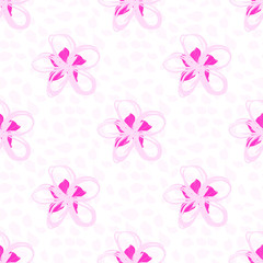 Cute Flowers Seamless Pattern 