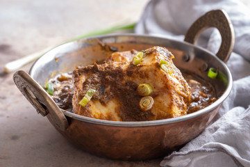 Spicy and tasty Fish curry dish.