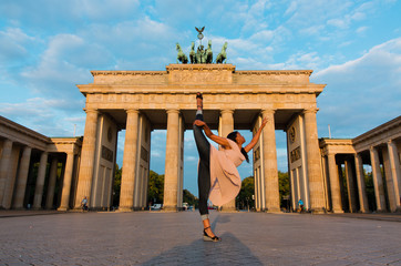 Berlin, Germany - 06.09.2018. Famous Brandenburger Gate © katerinakorovina