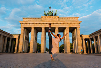 Berlin, Germany - 06.09.2018. Famous Brandenburger Gate © katerinakorovina