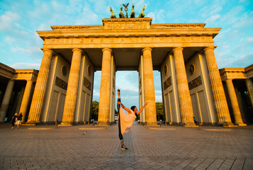 Berlin, Germany - 06.09.2018. Famous Brandenburger Gate © katerinakorovina