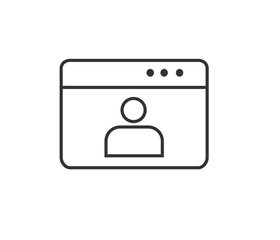 Web or internet profile icon 