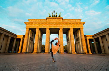 Berlin, Germany - 06.09.2018. Famous Brandenburger Gate © katerinakorovina