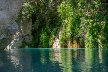 waterfall in forest Canyon Goynuk Turkey