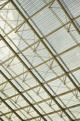 Glass Roof Skylight With Space Frame Structures