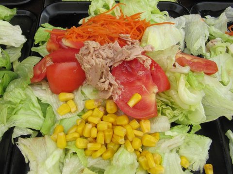 Raci&oacute;n de ensalada.