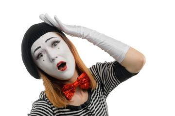 Woman put hand on head