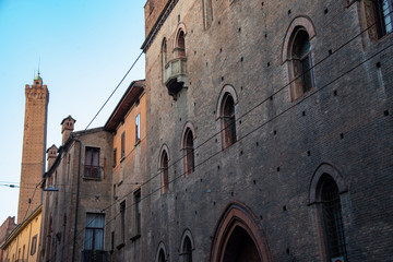 Palazzo Pepoli, home of the Museum of History of Bologna, Italy. Palazzo Pepoli Vecchio, the ancient home of one of the most important families of Bologna in the Middle Ages, is the result of numerous
