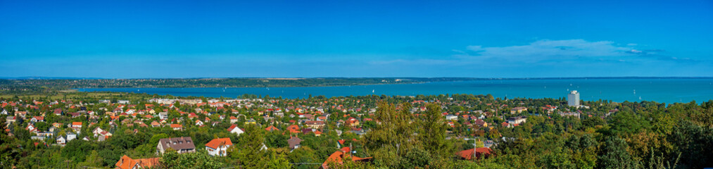 Panoramic view on lake Balaton