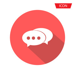 Chat icon vector, Conversation symbols isolated on background.